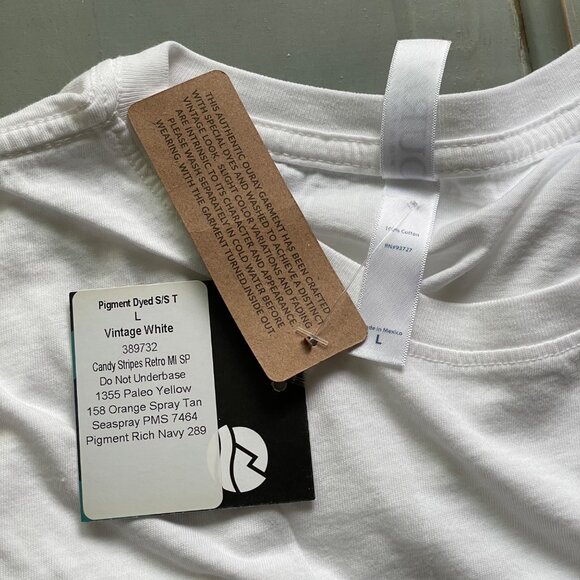 Ouray Pigment Dyed Short Sleeve TShirt Massanutten Virginia Cotton Size Large NE - Picture 4 of 7